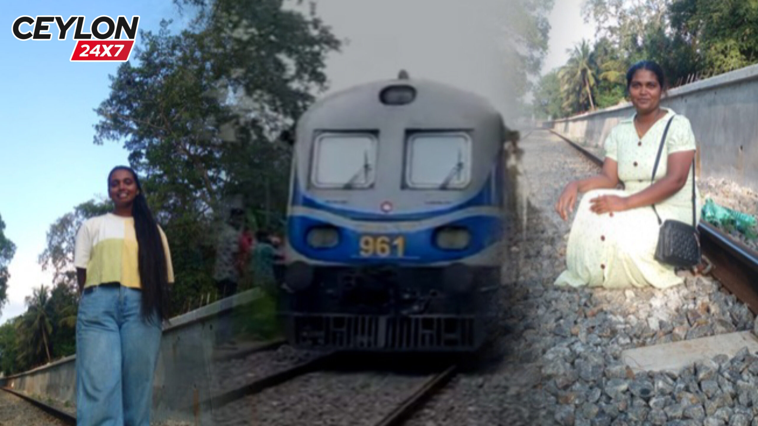 දුම්රිය පෙනී පෙනී මව සහ දියණිය ගත් අවසන් සෙල්ෆිය