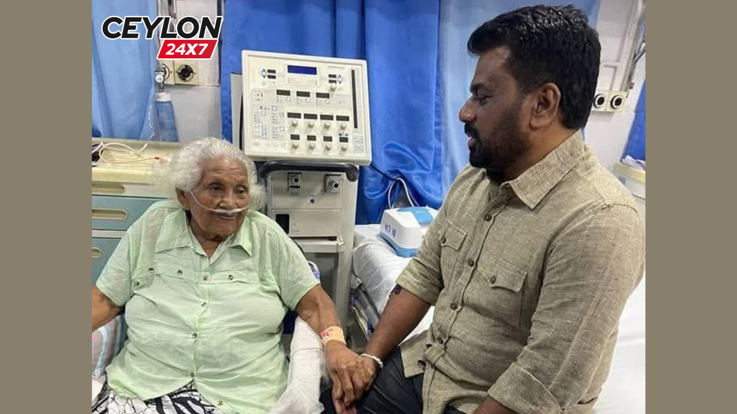 මව බැලීමට ජනපති අනුරාධපුර ශික්ෂණ රෝහලට !