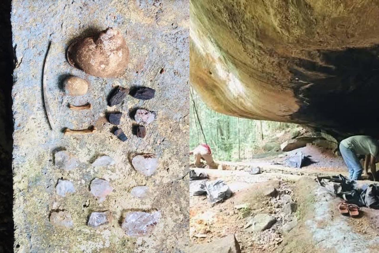 හම්මෝ… හිතාගන්නවත් බැ… වසර 13,000ක් පැරණි ටයිල් කළ ගල්ලෙනක්. සිංහරාජයෙන් හමුවෙයි…