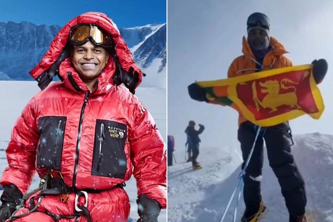 ඇන්ටාක්ටිකාවේ උසම කන්ද තරණය කල පලමු ශ්‍රි ලාංකිකයා… ජොහාන් පීරිස් නුඹට අපගේ උණුසුම් සුභ පැතුම් !