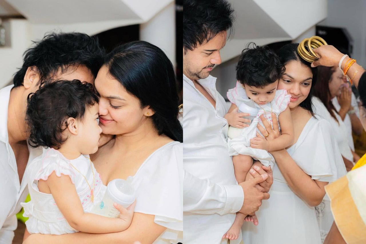 ඒ දෙන්නගේ විවාහ සංවත්සරය අදයි. දෙන්නා තුන්දෙනා වුනු ඒ පුංචි පවුලේට අද වගේම එදත් හුගාක් වැදගත් දවසක්…