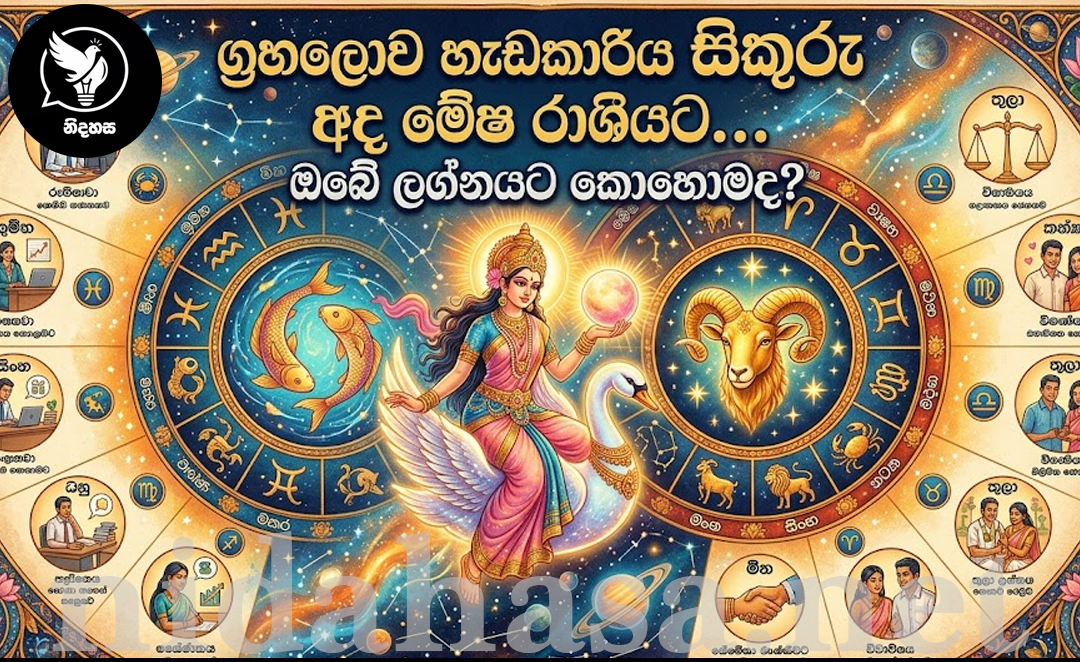 ග්රහලොව හැඩකාරිය සිකුරු අද මේෂ රාශියට.. ඔබේ ලග්නයට කොහොමද කියලා මෙන්න හරියටම දැනගන්න..