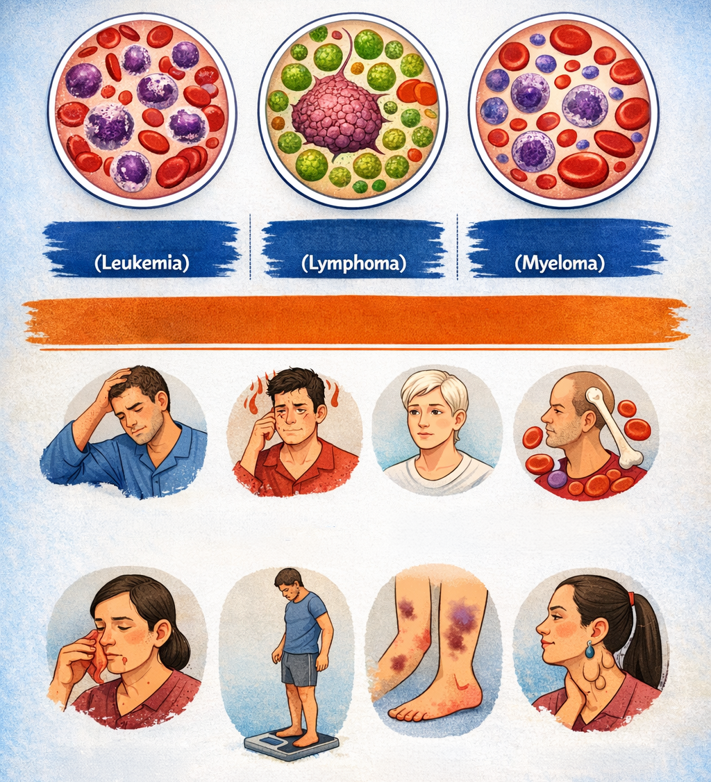 රුධිරයේ හැදෙන පි.ළි.කා වර්ග සහ ලේ පි.ළි.කාවක් කල්තියා හඳුනාගන්න හැටි